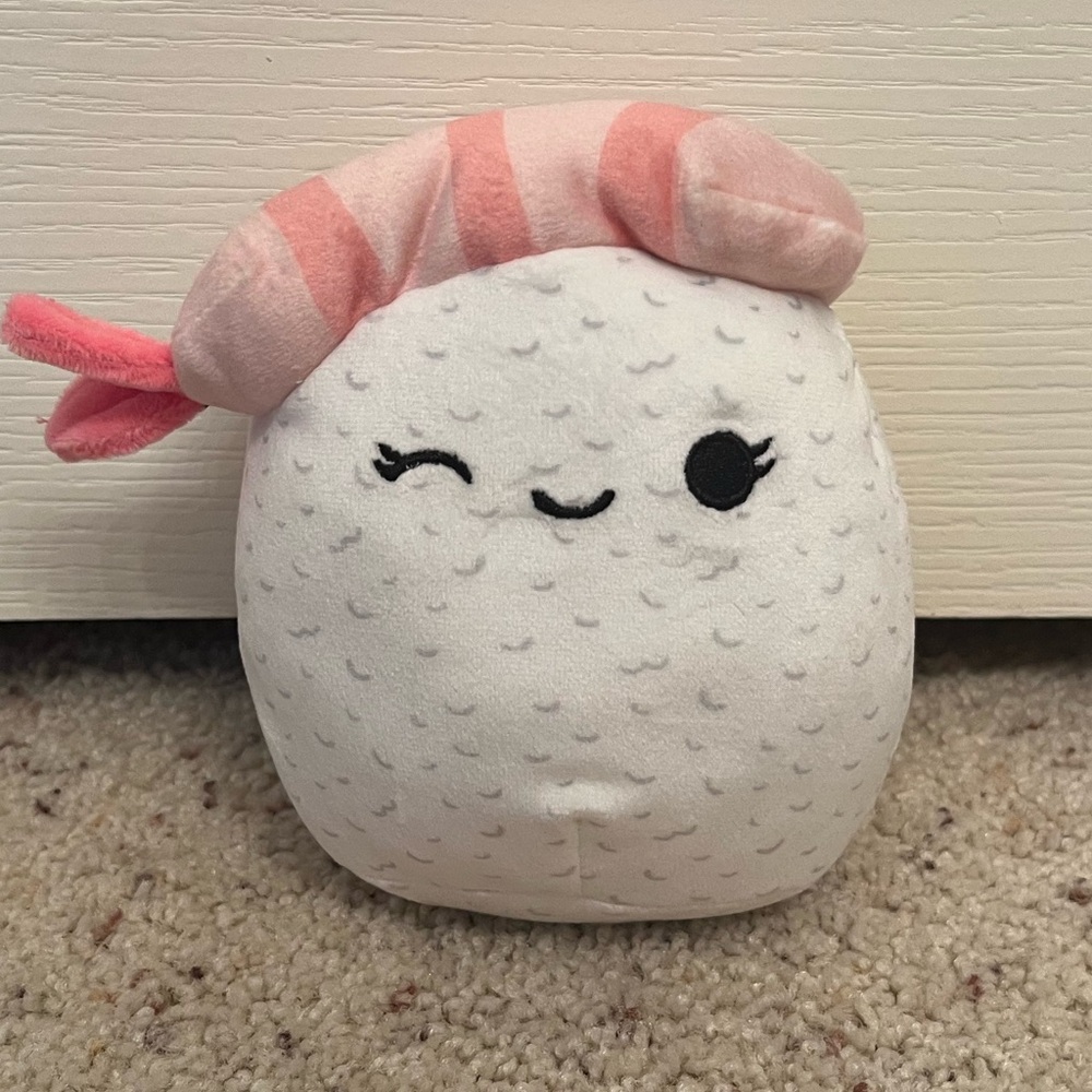 Mini Squishmallow nigiri shrimp sushi new from multipack no tag 5”